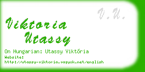 viktoria utassy business card